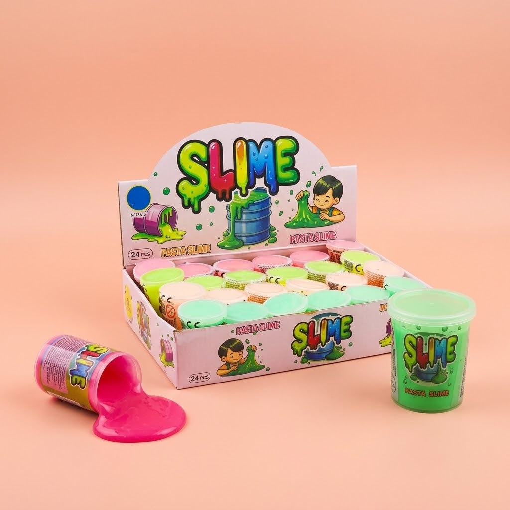 Slime Putty Barrel 40 g – Kids Sensory Slime Toy - studio photo