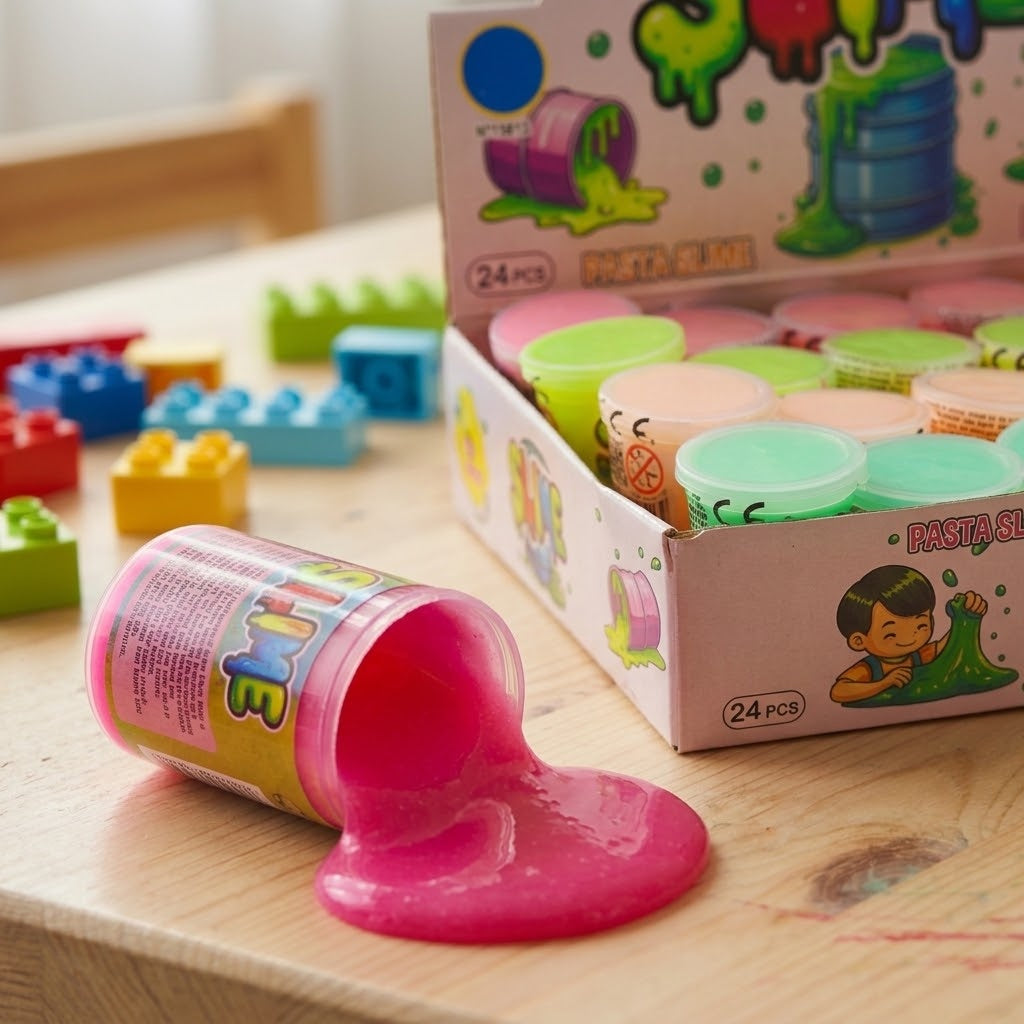 Slime Putty Barrel 40 g – Kids Sensory Slime Toy - close-up