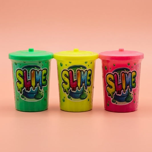 Neon Slime Barrel 80 g Fluorescent Slime Putty - studio photo