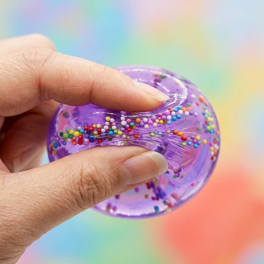 Donut Fart Putty 50 g Noise Putty in Donut Pot - close-up