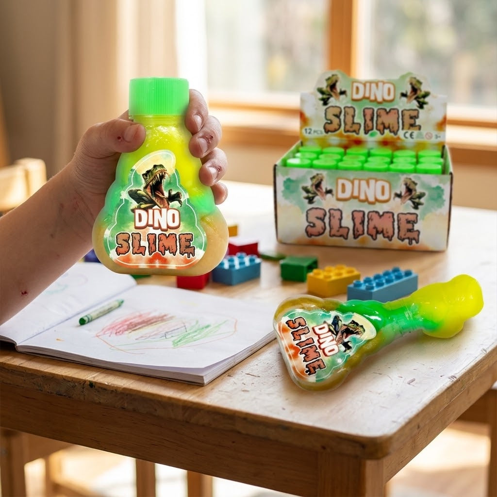 Dinosaur Slime Putty Large 170 g Pot - lifestyle photo