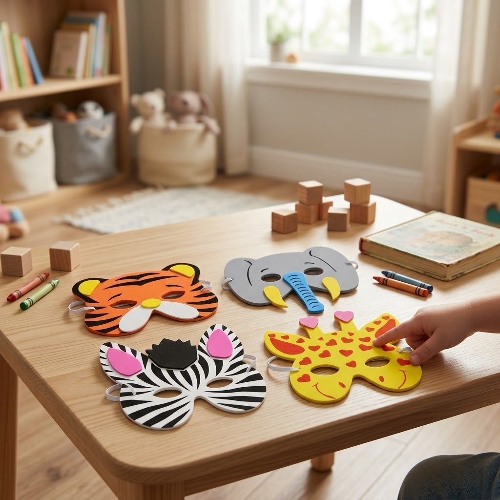 Wild Animal Foam Mask, Assorted - lifestyle photo