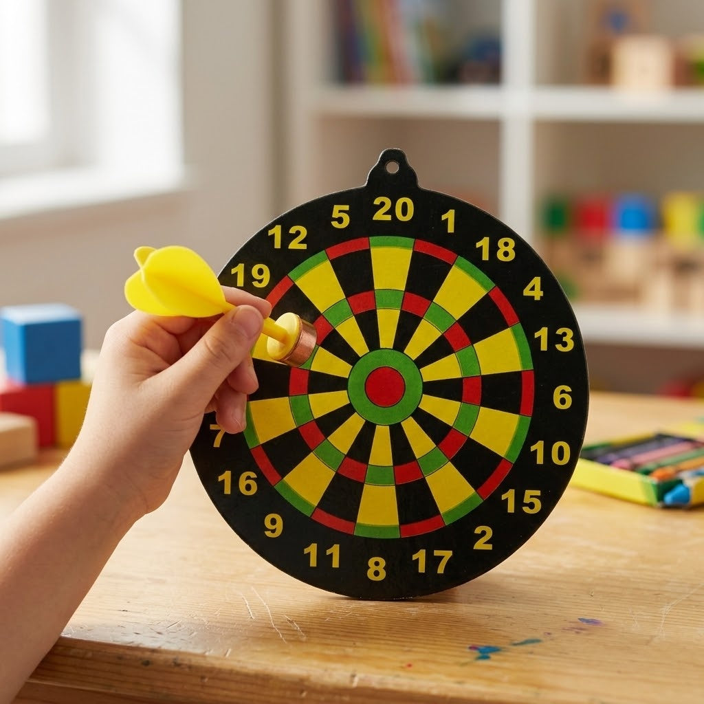Sticky Dart Target Game Safe Kids Darts 10.5 cm - lifestyle photo