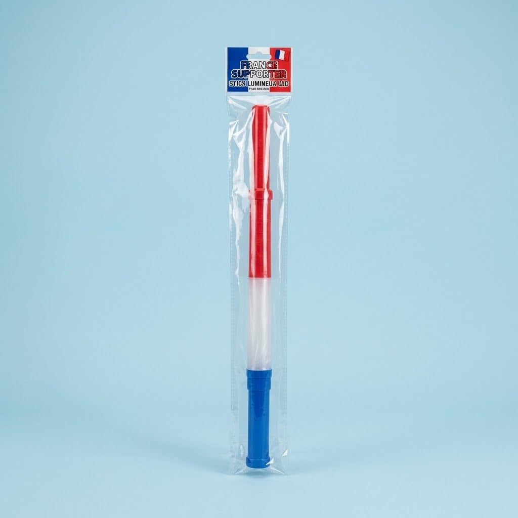 France Supporter Light-Up Wand 3 Modes 47 cm - studio photo