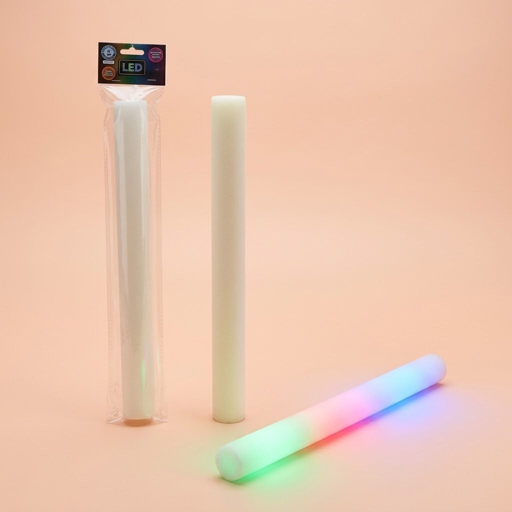 Light-Up Foam Wand 3 Modes Glow Stick 46 cm - studio photo