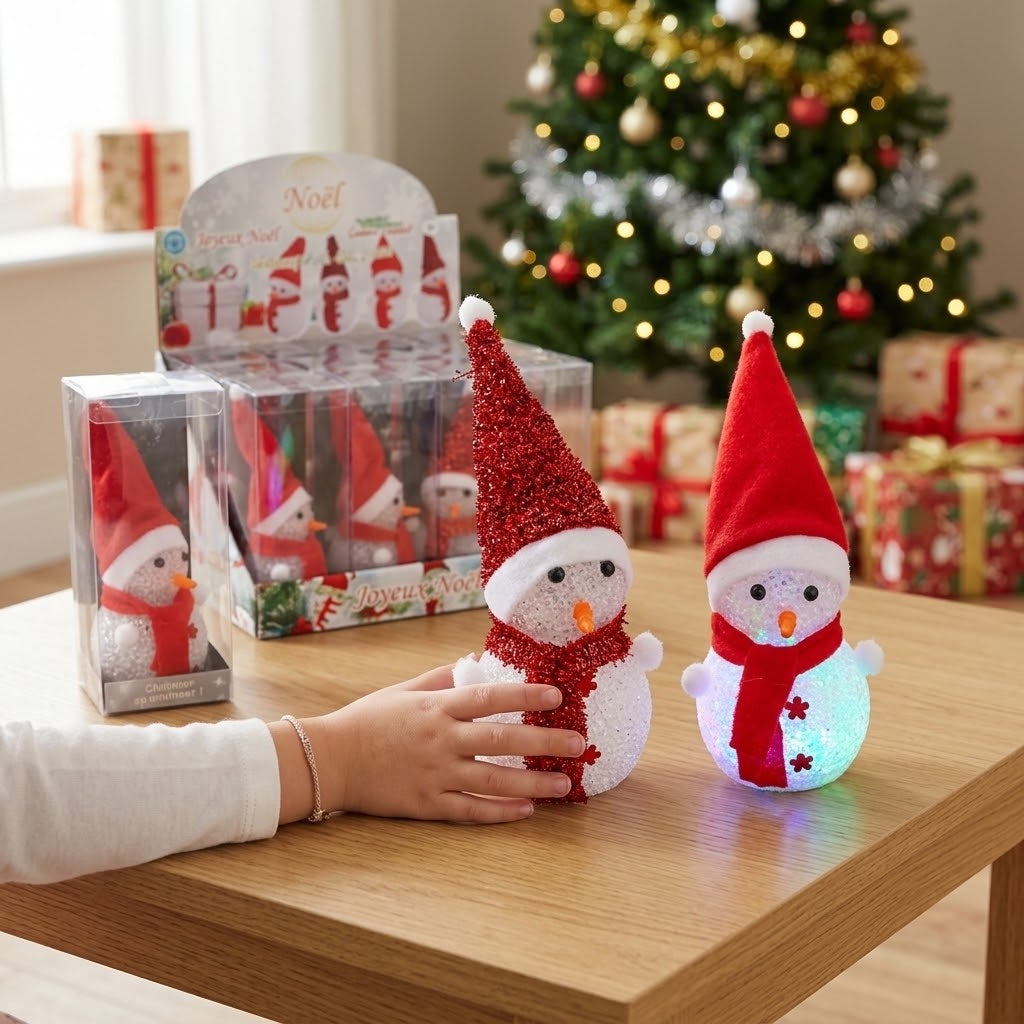 Light Up Snowman Christmas Decoration 19 cm - lifestyle photo