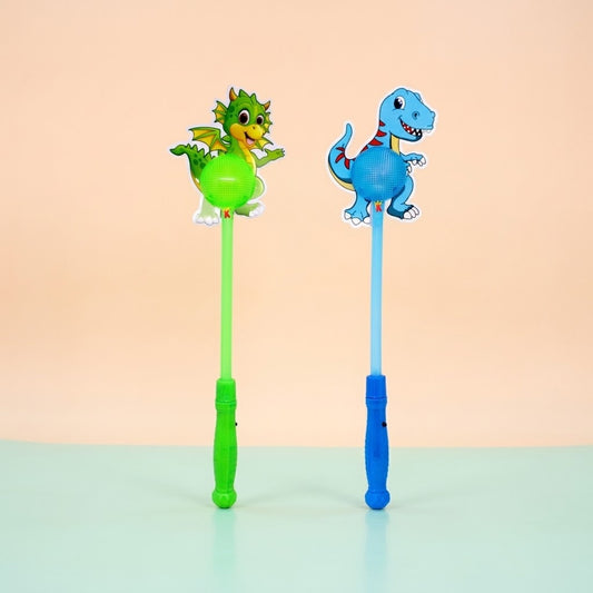Light-Up Dinosaur Wand Flashing Toy 38 cm - studio photo