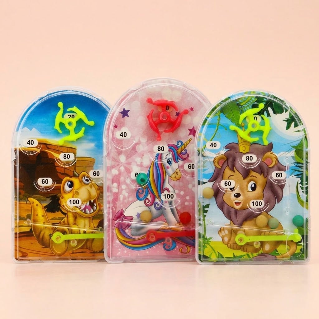 Animal Mini Pinball Game 8 x 5 cm Party Favour - studio photo