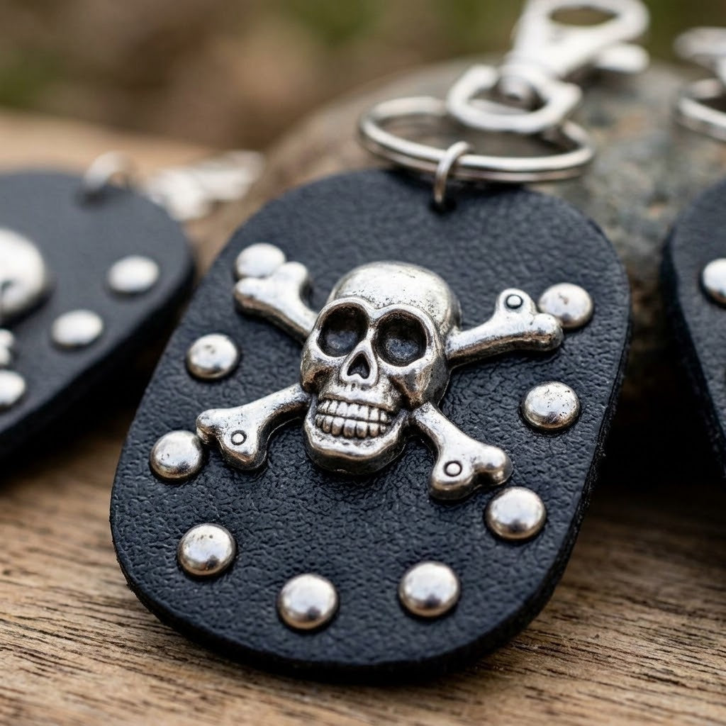 Pirate Keychain Party Favour for Kids - close-up