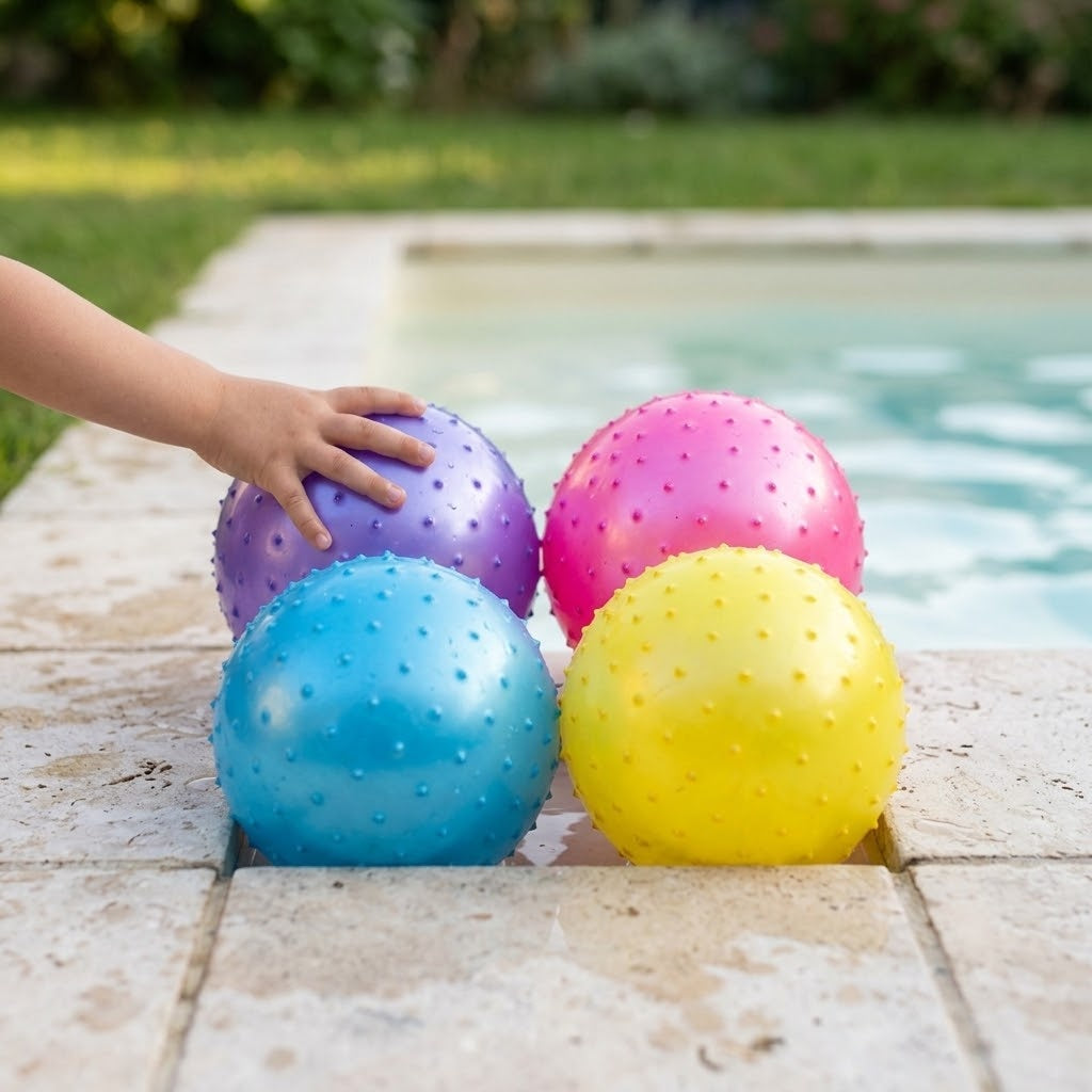 Spiky Sensory Play Ball Kids Outdoor Ball 25 cm - lifestyle photo
