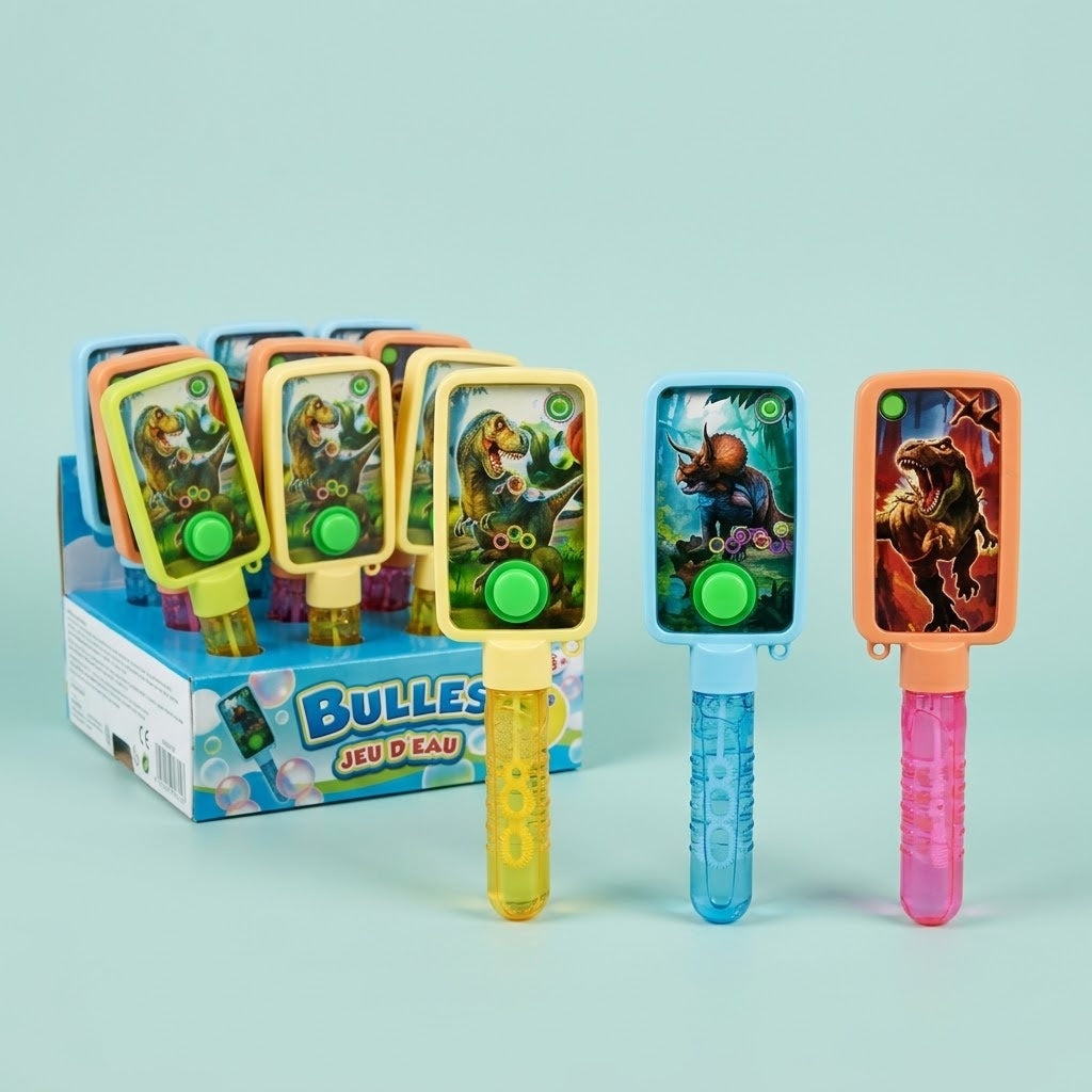 Dinosaur 2-in-1 Water Game and Bubbles 30 ml - studio photo