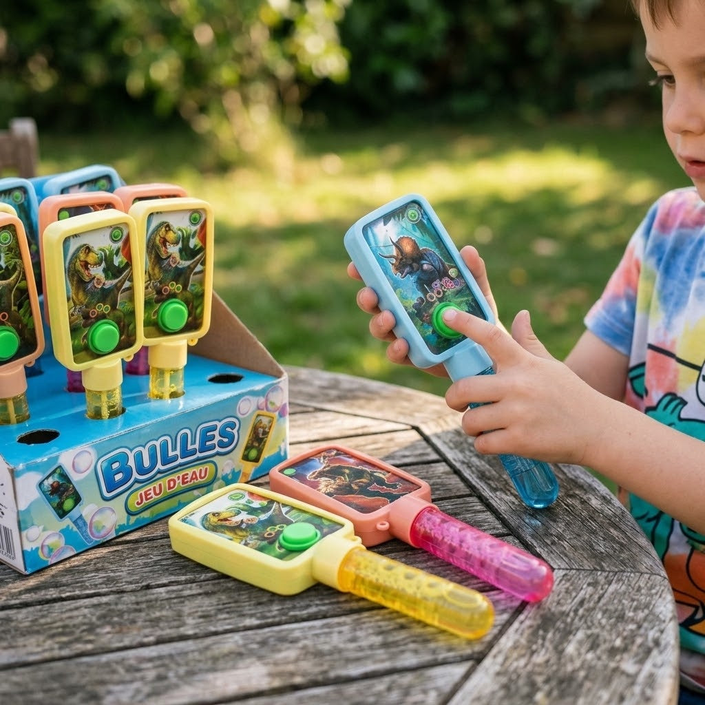Dinosaur 2-in-1 Water Game and Bubbles 30 ml - lifestyle photo