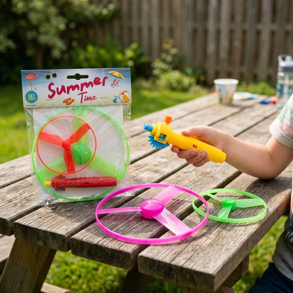 Propeller Launcher Flying Toy Set of 2 - lifestyle photo