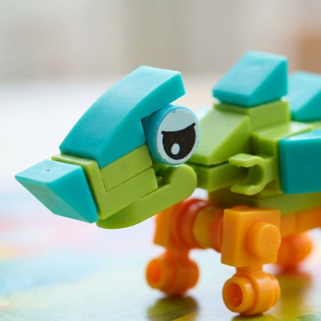 Dinosaur Compatible Building Bricks Mega T-Rex Set - close-up