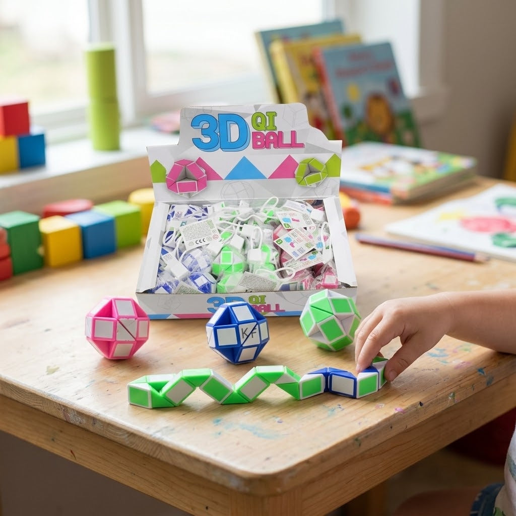 3D IQ Puzzle Ball Brain Teaser 4 cm - lifestyle photo