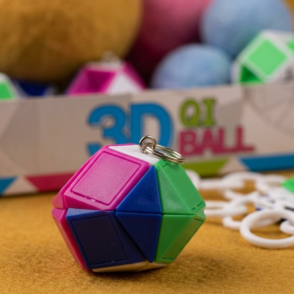 3D IQ Puzzle Ball Brain Teaser 4 cm - close-up