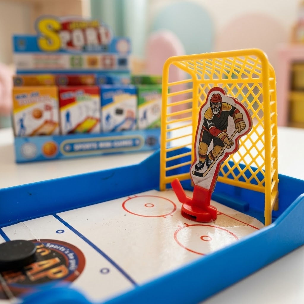 Mini Sports Table Game Football, Basketball 21 cm - close-up