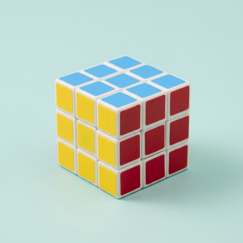 Mini Magic Puzzle Cube 3 cm Brain Teaser - studio photo