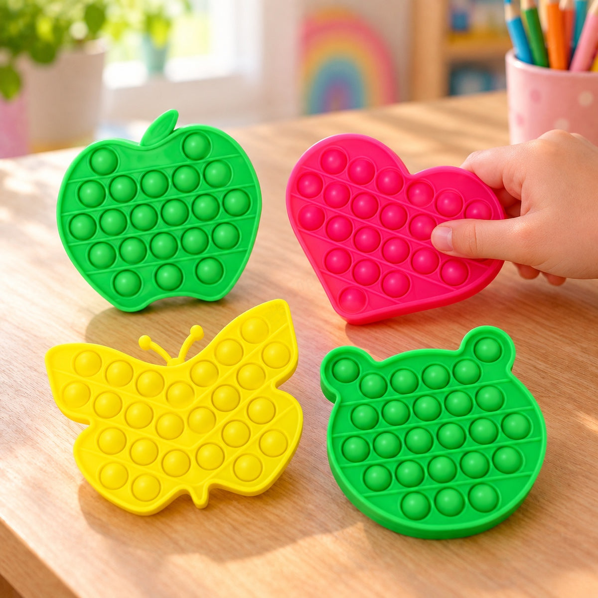 Pop It Push Bubble Fidget Sensory Toy - lifestyle photo