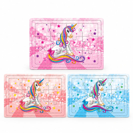 Unicorn Mini Jigsaw Puzzle 12 Pieces 8.5 x 12 cm - studio photo