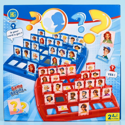Guess Who Style Board Game for 2 Players - studio photo