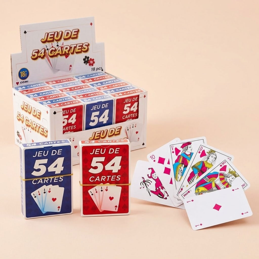 Playing Cards Deck of 54 with Case Classic Card Game - studio photo