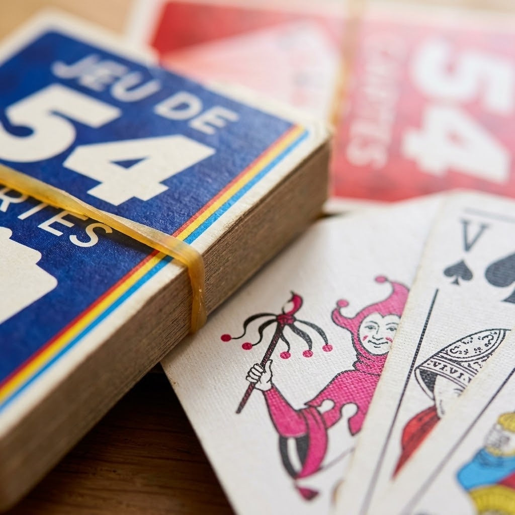 Playing Cards Deck of 54 with Case Classic Card Game - close-up