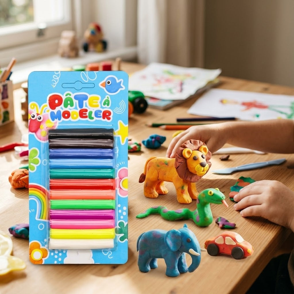 Modelling Clay 12 Bars 150 g Kids Craft Set - lifestyle photo
