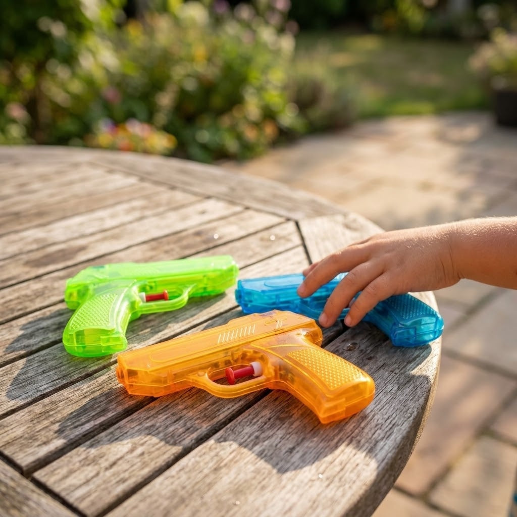 Mini Water Gun Squirt Pistol – Party Favor 12 cm - lifestyle photo