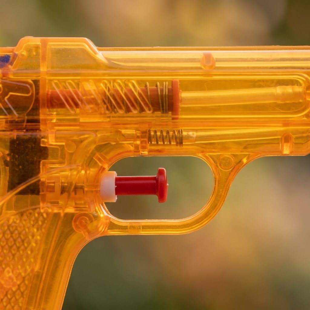 Mini Water Gun Squirt Pistol – Party Favor 12 cm - close-up