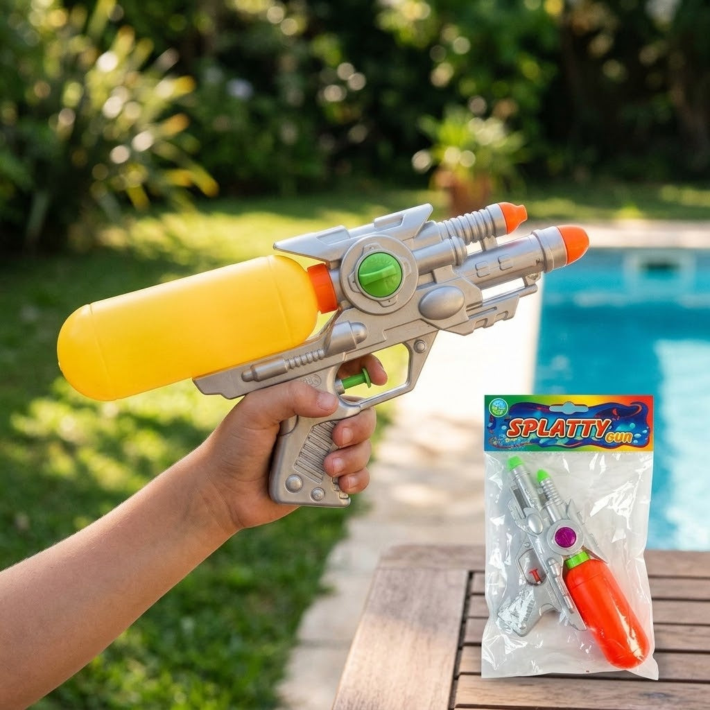 Space Water Gun 26 cm Sci-Fi Water Blaster - lifestyle photo