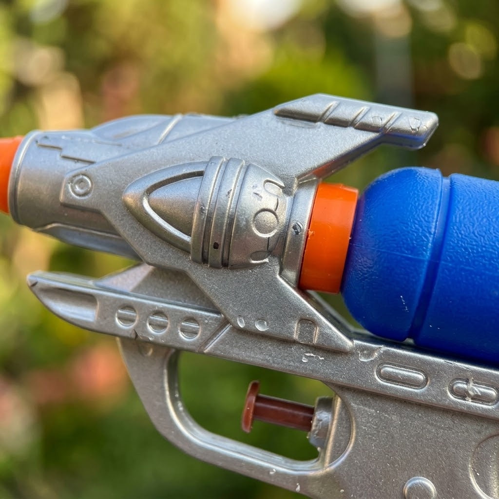 Space Water Gun 17.5 cm Sci-Fi Water Pistol - close-up