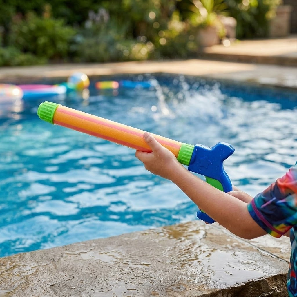 Piston Water Cannon 40 cm Pool Water Blaster - lifestyle photo