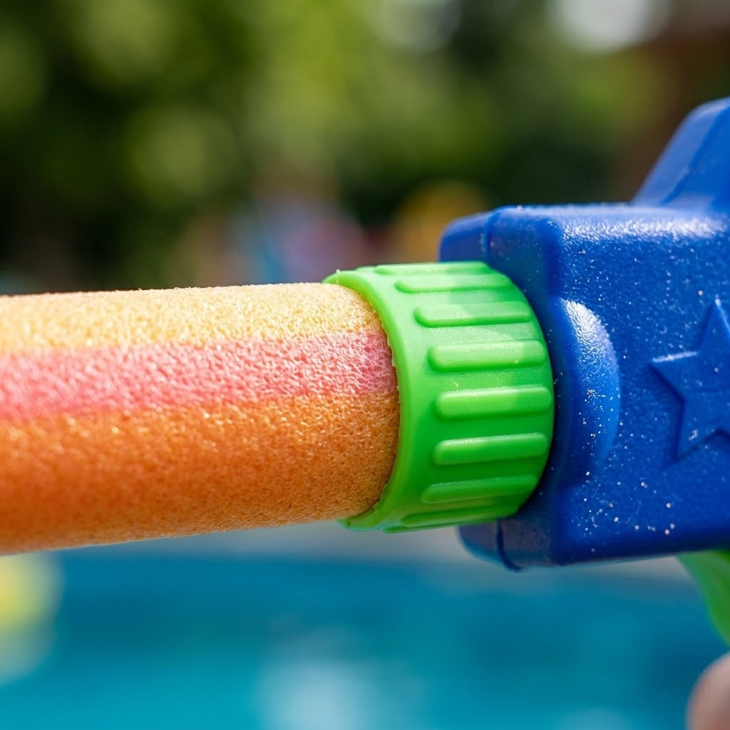 Piston Water Cannon 40 cm Pool Water Blaster - close-up