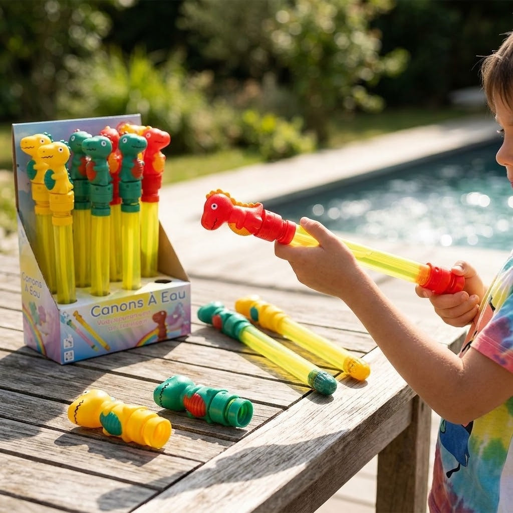 Dinosaur Water Cannon Pump Water Gun 37 cm - lifestyle photo