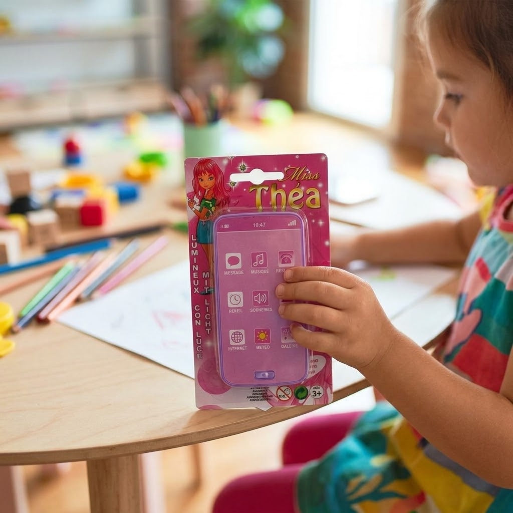 Toy Phone with Lights and Sounds Girls 11.5 cm - lifestyle photo
