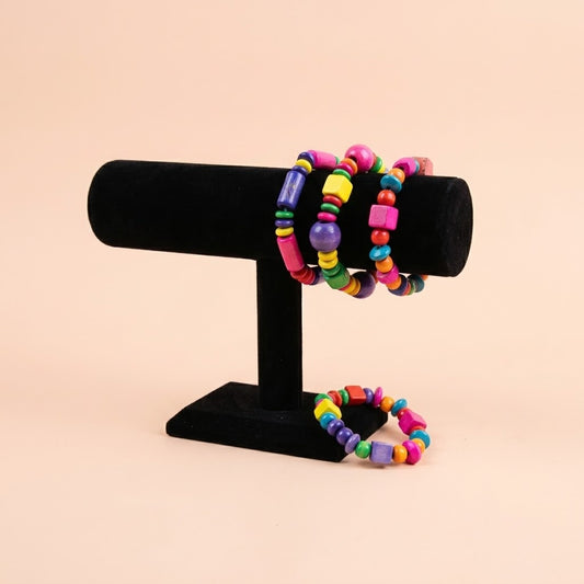 Wooden Bracelet 16 cm Plastic-Free Kids Jewellery - studio photo