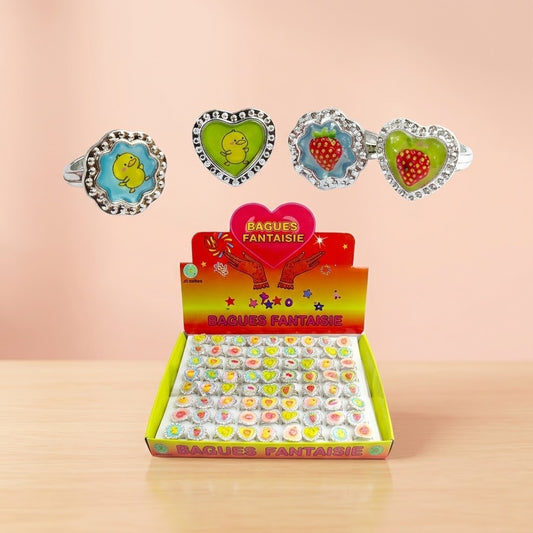 Adjustable Fantasy Ring Kids Plastic Ring - studio photo