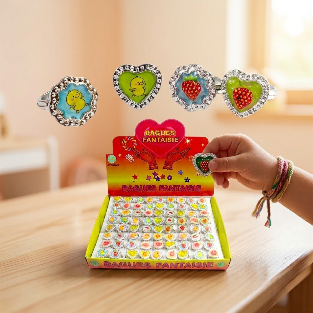 Adjustable Fantasy Ring Kids Plastic Ring - lifestyle photo