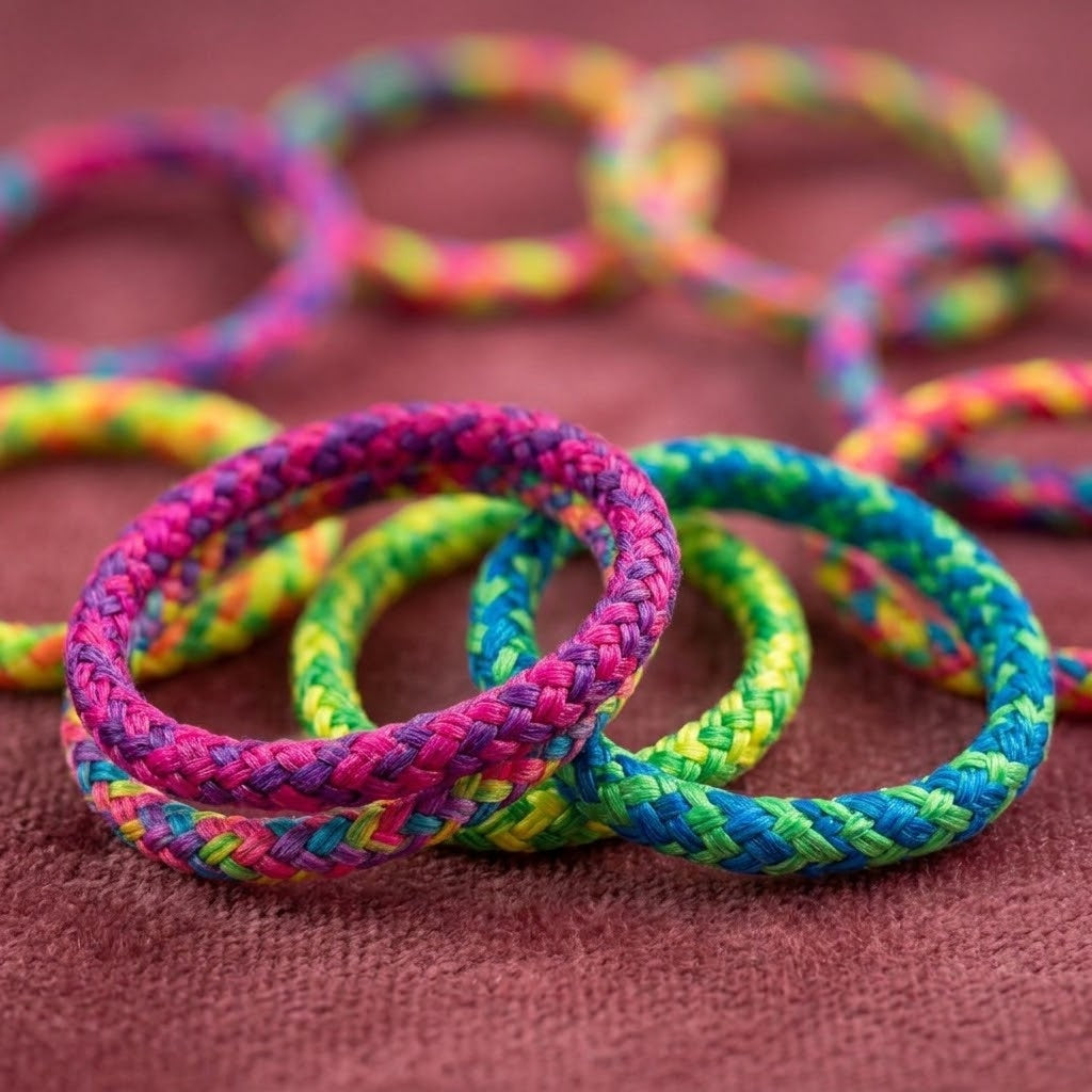 Brazilian Friendship Bracelet Woven Kids - close-up