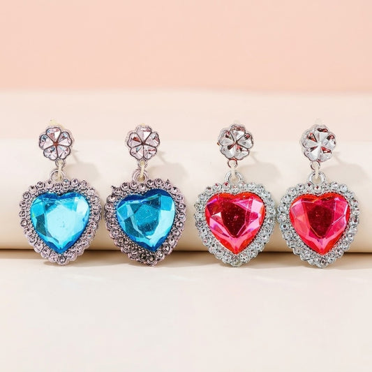 Heart Earrings Pack of 24 Pairs Princess Dress Up - studio photo
