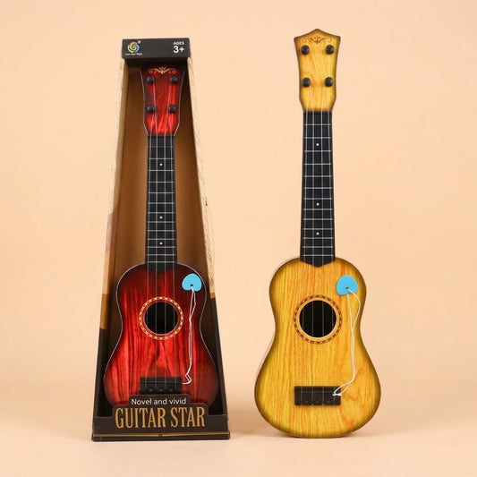 Kids Toy Guitar 50 cm with 4 Strings and Pick - studio photo