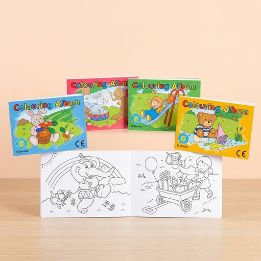 Mini Colouring Book 9 x 13 cm 16 Pages - studio photo
