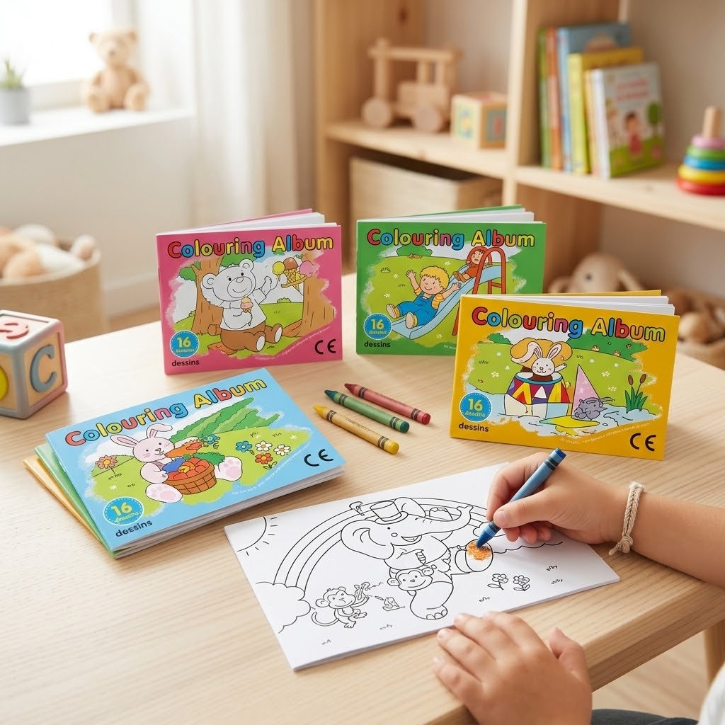 Mini Colouring Book 9 x 13 cm 16 Pages - lifestyle photo