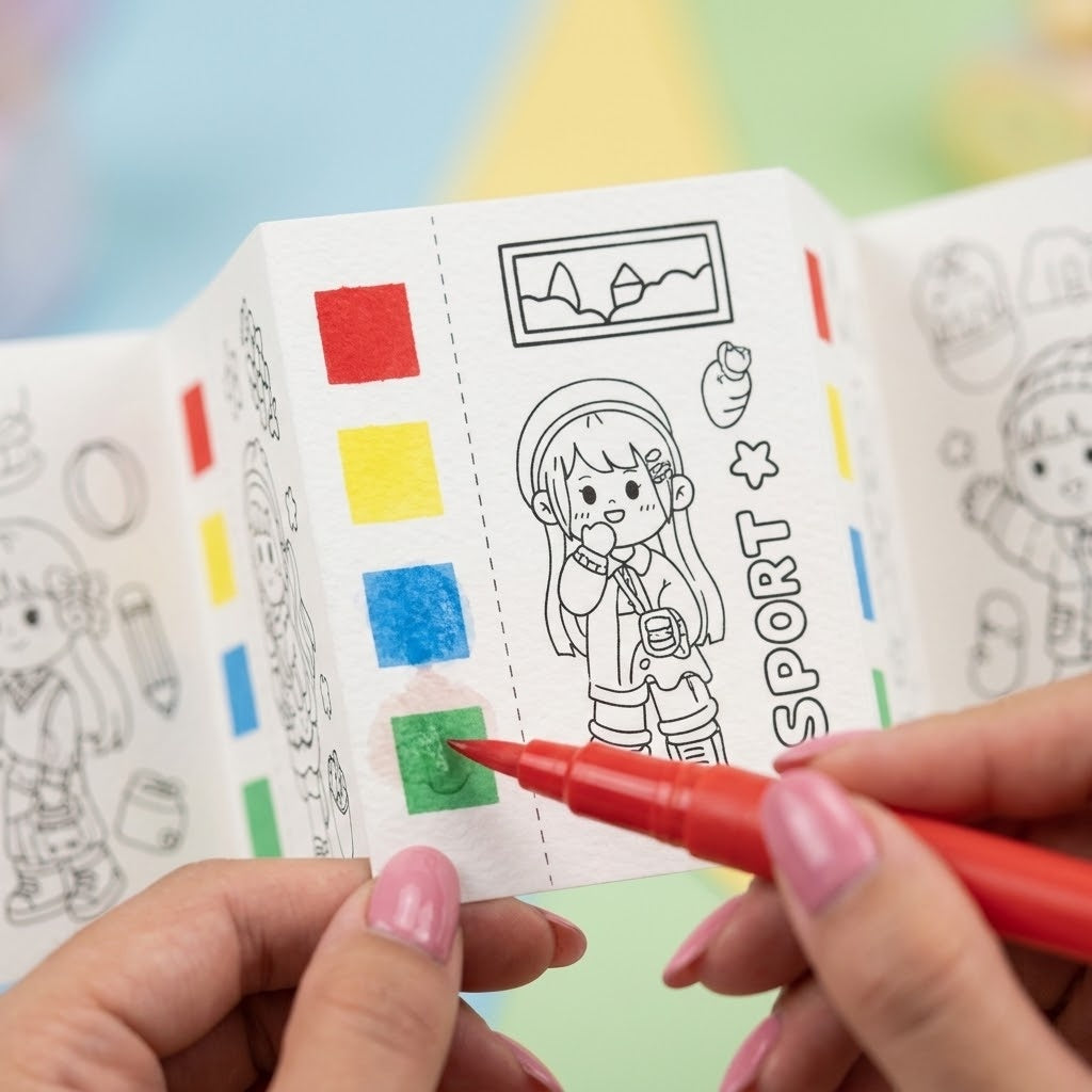Paint Your Own Pictures Set of 5 with Brush - close-up