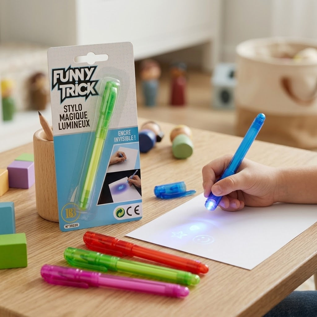 Invisible Ink Pen with UV Light Secret Message - lifestyle photo