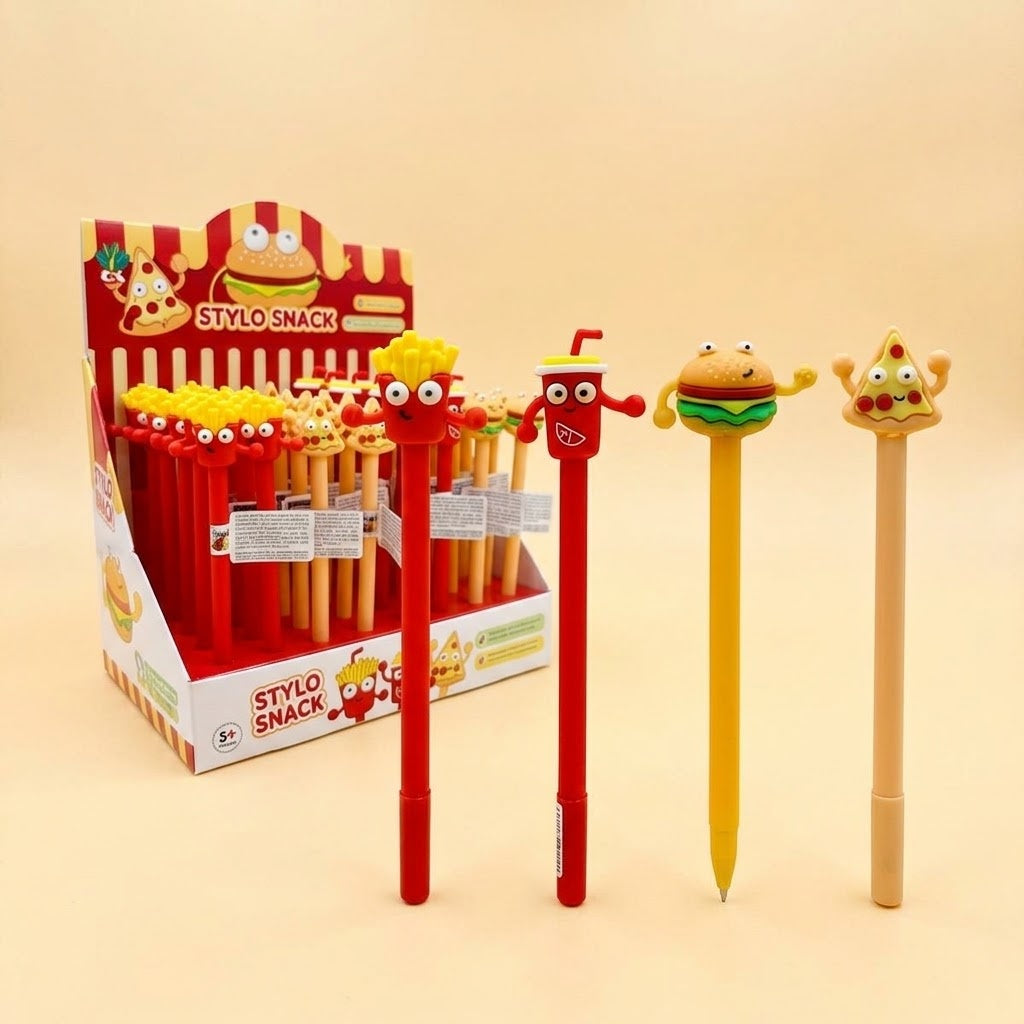 Fast Food Snack Ballpoint Pen 17.5 cm Novelty Pen - studio photo
