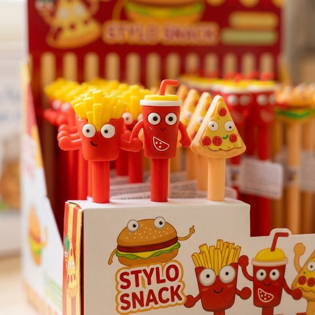 Fast Food Snack Ballpoint Pen 17.5 cm Novelty Pen - close-up