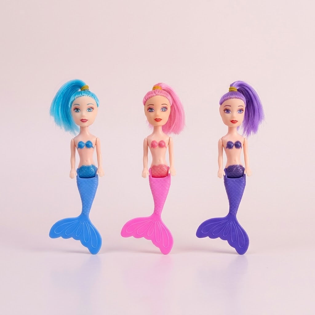 Articulated Mermaid Doll 14 cm Mini Mermaid Toy - studio photo