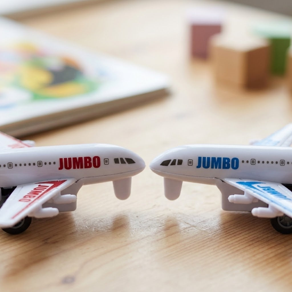 Pull Back Airliner Toy Plane Aeroplane 8 cm - close-up